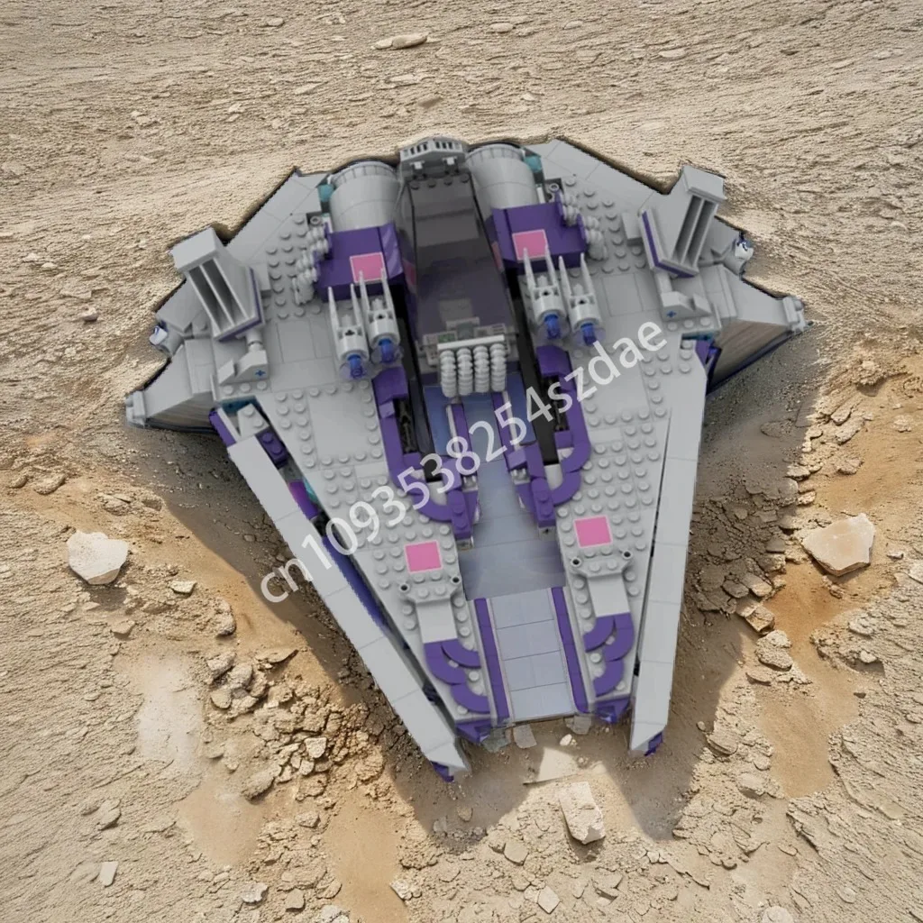 

728pcs MOC Vernius Railgun Drone Building Blocks Space imagination up idea Education Brick Children Christmas toy Gift