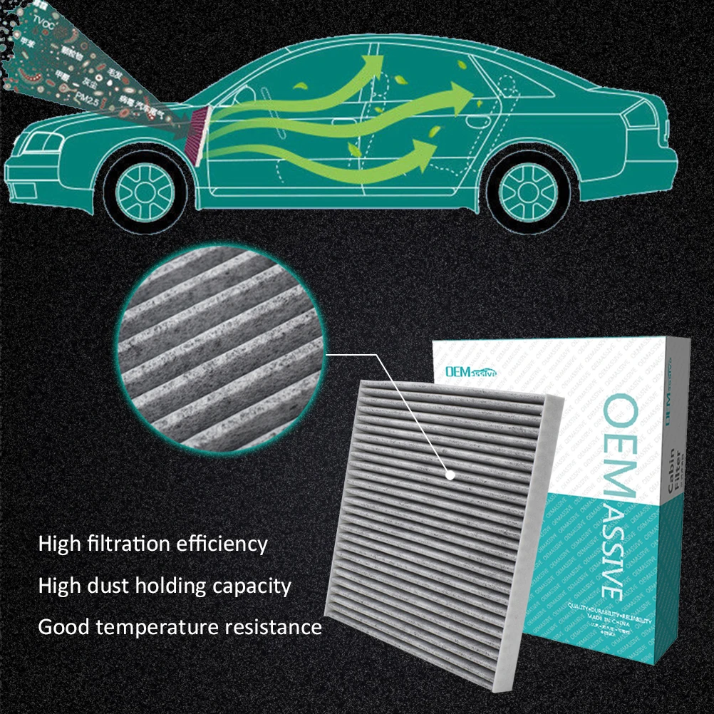 Car Pollen Cabin Air Conditioning Filter Activated Carbon 87139-YZZ09 For Pontiac Vibe Toyota Tacoma 2005 2006 2007 2008 2009