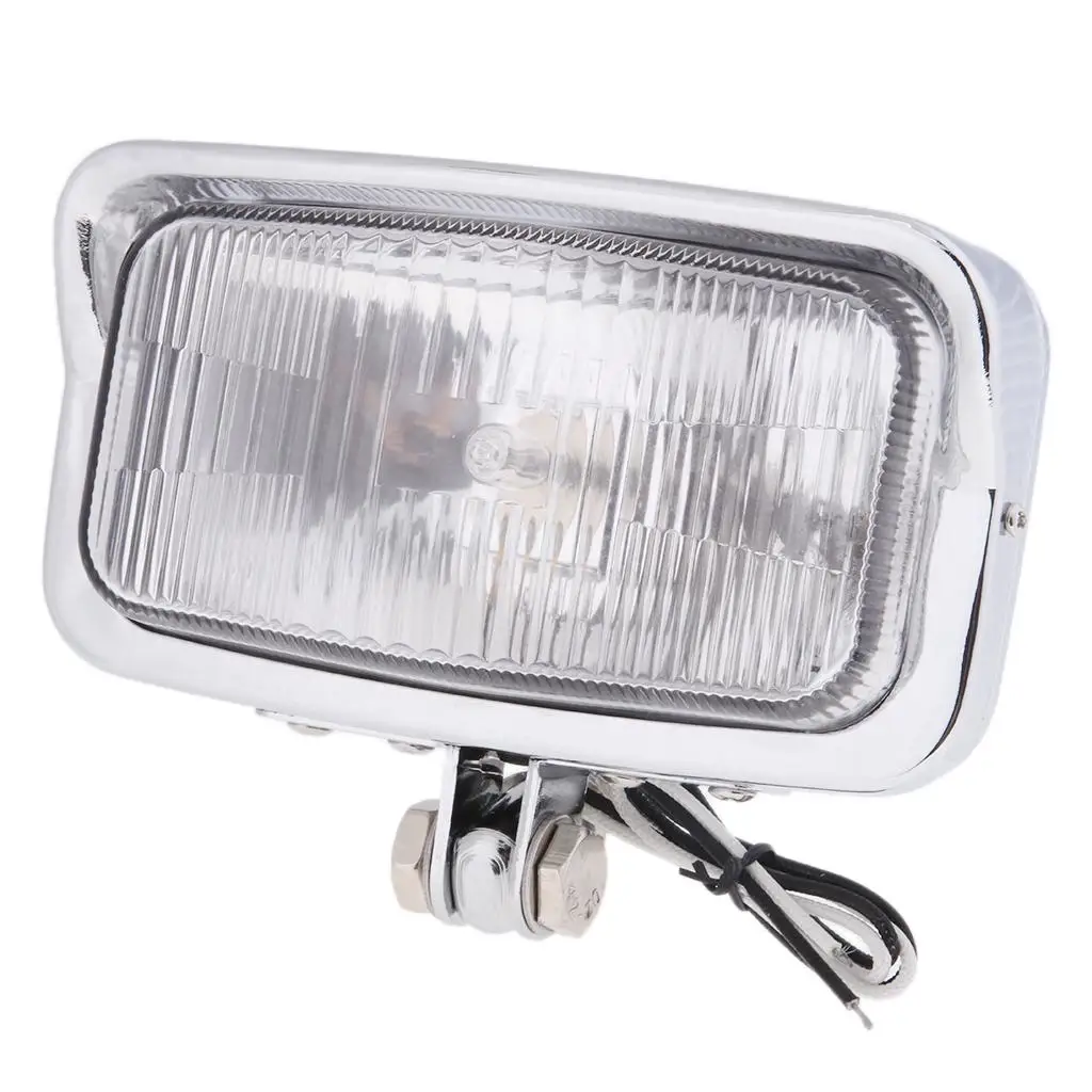 

Universal Motorcycle Headlight Retro 7 Inch Rectangle Lamp Chrome Housing Headlamp for Custom Motorbike Accessories