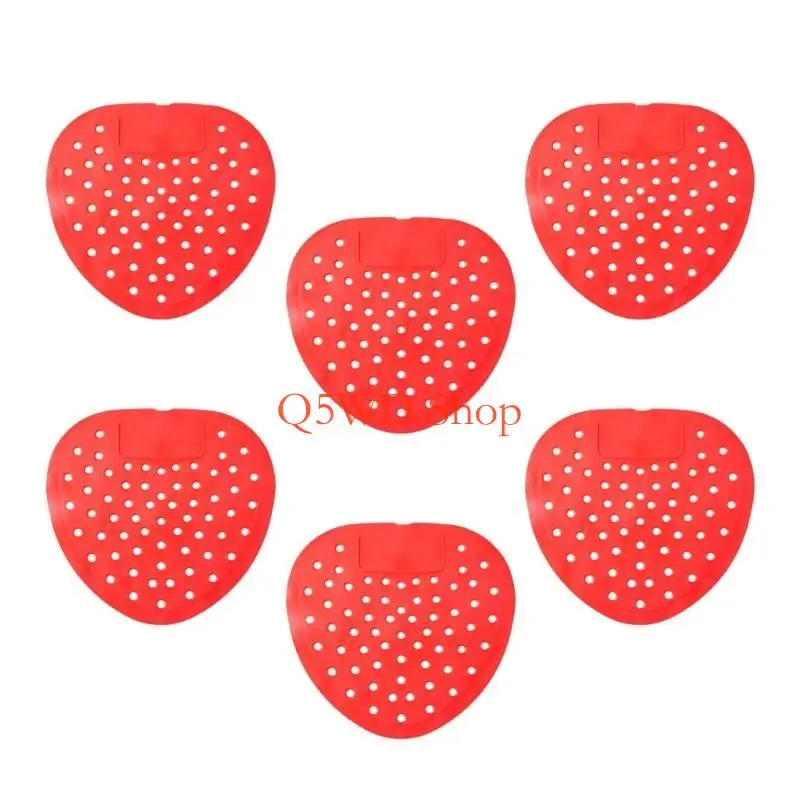 Q5WD 6pcs Men Urinal Not Splash Mat Strong Plastic Construction Odor Neutralizing