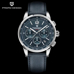 PAGANI DESIGN 2024 New Luxury Fashion Casual Men Quartz Watches VK63 100M Water Resistant Sapphire Glass Stainless Steel Watches