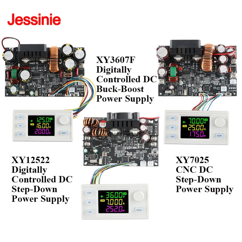 xy12522-125v-22a-2000w-xy7025-70v-25a-1750w-xy3607f-7a-252w-cnc-調整可能な安定化-dc-バックブースト-cv-cc-電源モジュール