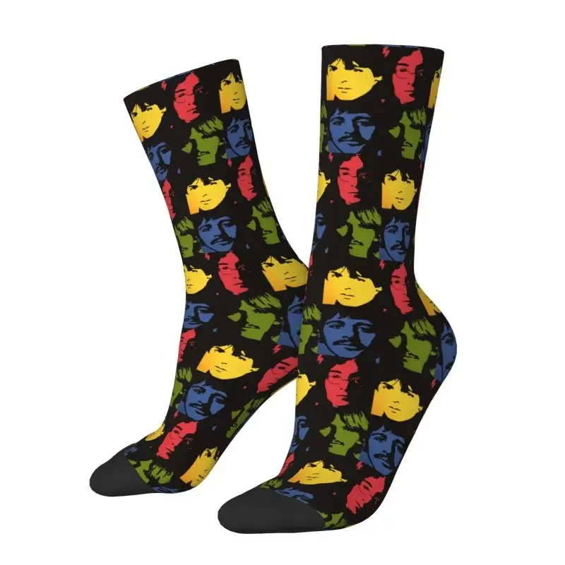 The Beatle Heavy Metal Rock Dress Socks Mens Womens Warm Breathable Fashion Novelty Crazy Crew Socks