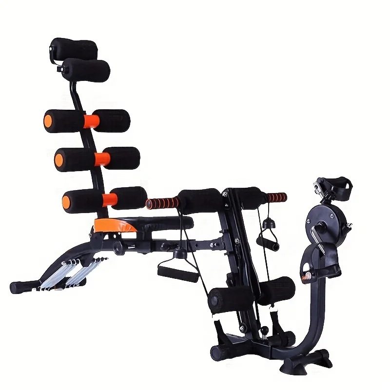 Six-in-one Multifunctional Abdominal Machine Waist Straightening Sit-Ups Abdominal Strengthening Machine Home Fitness Equipment