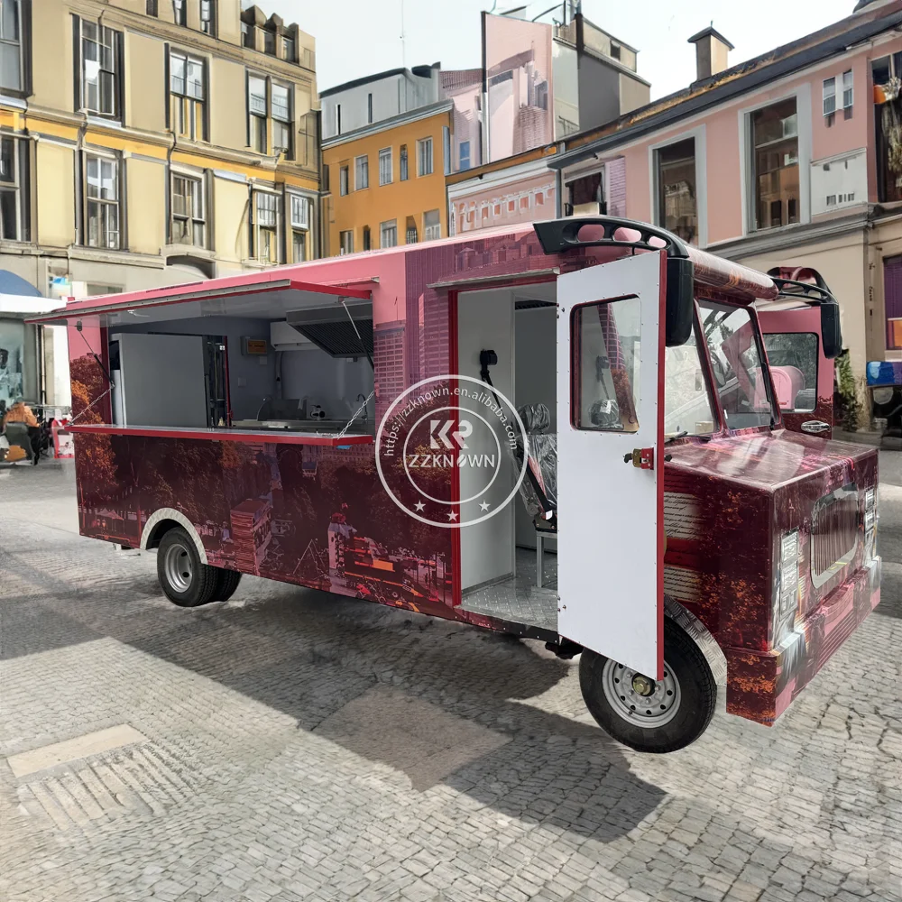 コンセッション-食品トラックトレーラー,販売用モバイルバー,自動販売カート,完全装備のピザフードトラック