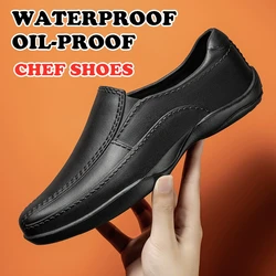 Men's EVA Kitchen Safety Working Shoes Non-Slip Waterproof Oil-proof Work Cook Shoes Chef Shoes Chef Master Hotel Restaurant