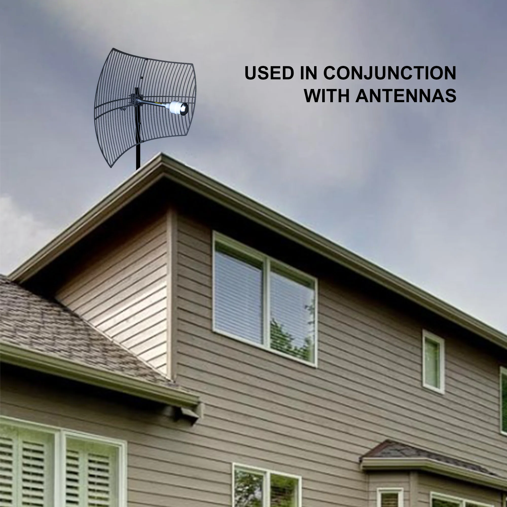 SUNCOMM-antena de alimentación QF1738, enrutador parabólico de largo alcance, 4G, 5G, 30dBi, 1710-4200MHz, para exteriores