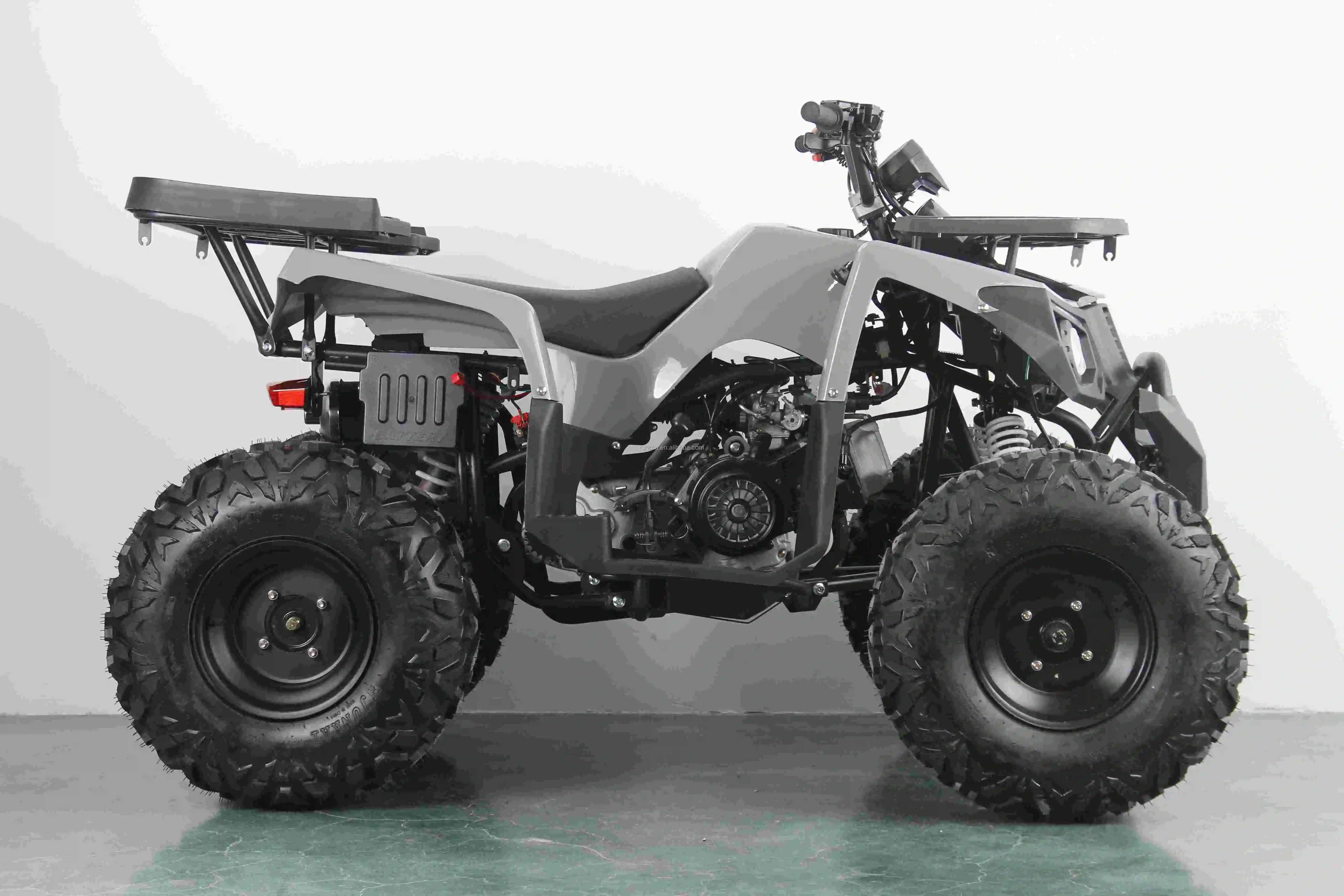200CC Petrol ATV For Adults 10 Inch Steel All-Terrain Quad Bike With Automatic Engine Chain Drive