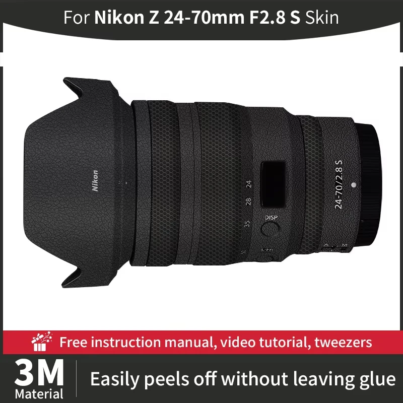 

Для Nikon Z 24-70 мм F2.8 S Кожа объектива камеры Nikon 24 70 мм f2 8 Кожа против царапин Наклейка на объектив камеры Защитная пленка