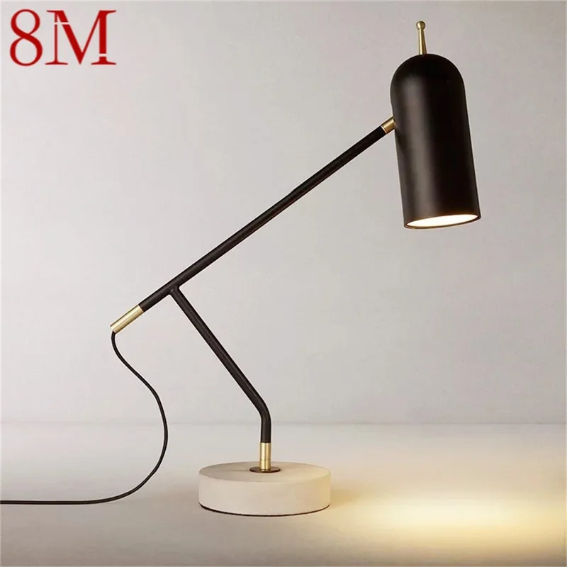 

8M Nordic Table Lamp Modern Vintage Desk Light LED Fashion for Home Decor Study Bedroom Bedside Living Room