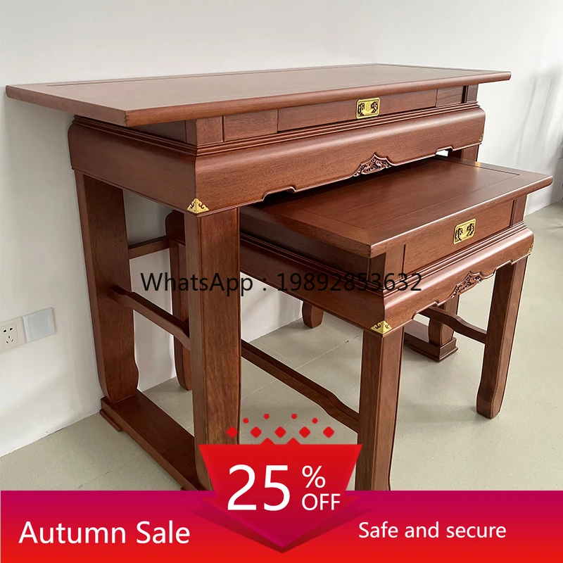 YFY Solid Wood Household New Chinese Style Altar Table for Offering Incense in Living Room