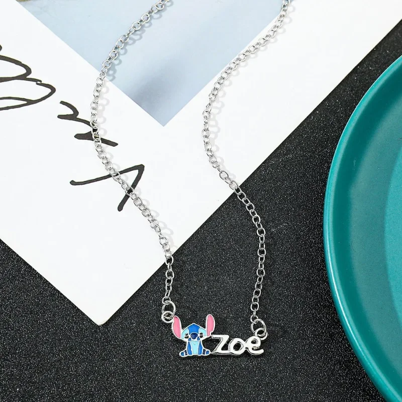 

Disney Cute Stitch Necklace Jewelry Cartoon Anime Stitch Fashion Charm Women Necklace Jewelry Girlfriend Exquisite Holiday Gifts