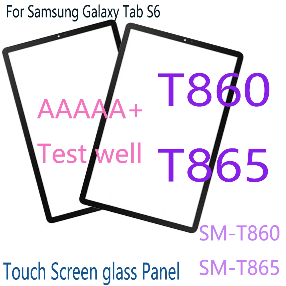 AAA + 10.5 \'\'di Vetro Per Samsung Galaxy Tab S6 T860 T865 SM-T860 SM-T865 Touch Screen del Pannello Frontale Esterno LCD Obiettivo di Vetro di