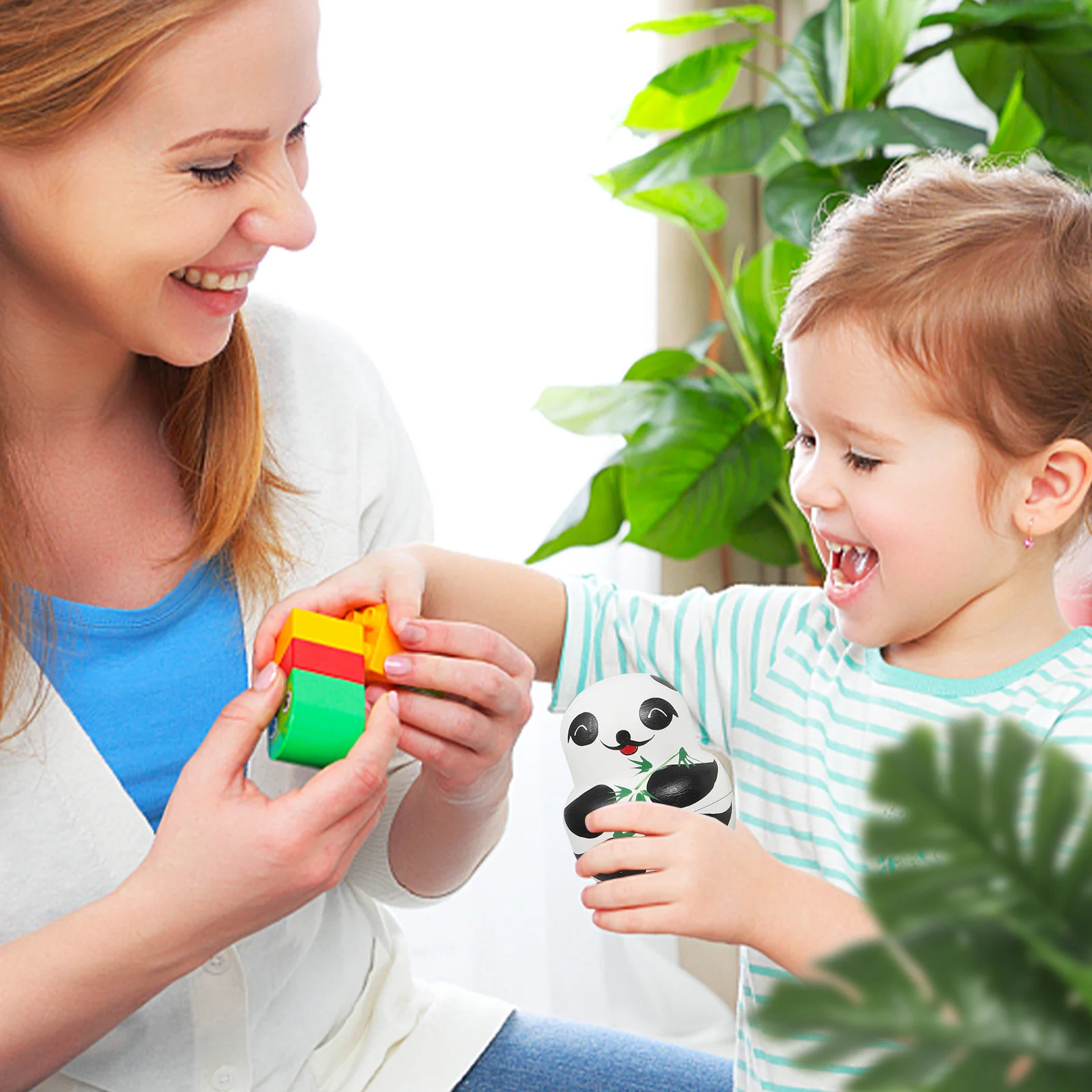 

1 комплект, набор для гнездования панды, русская деревянная матрешка, креативный образовательный декор для дома и офиса, матрешка для гнездования