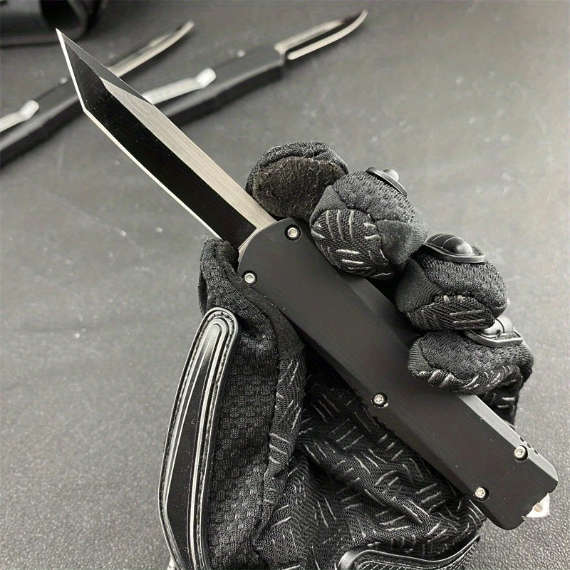 

All Black A07 Pocket Folding Knife Multitool Survival Outdoor Portable Hunting Self-defense Tactical Multitool Hand Knife EDC