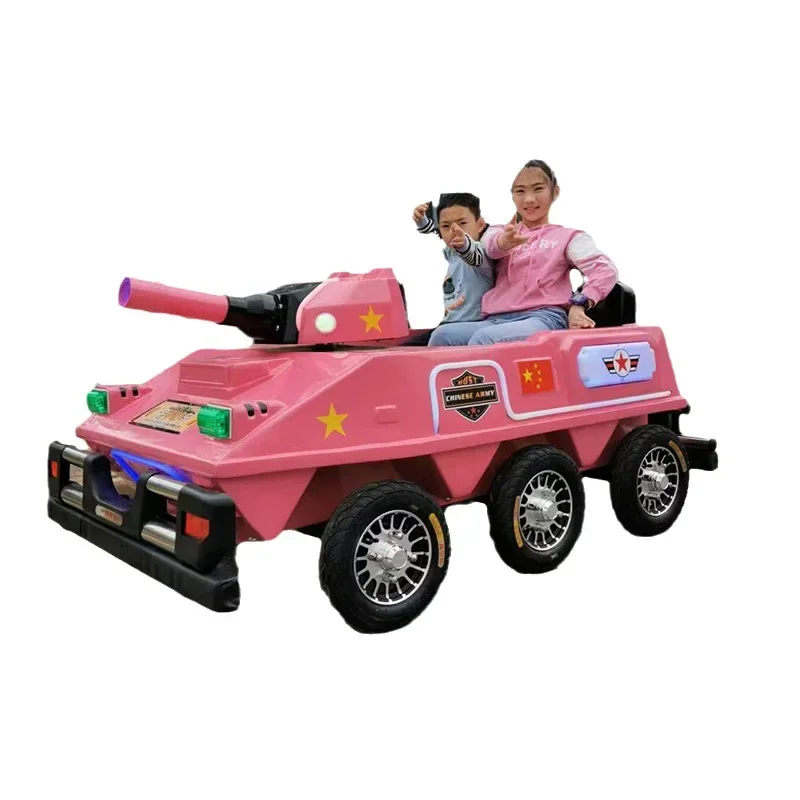 New square double parent-child children's amusement bumper car night market stall luminous electric toy car money-making