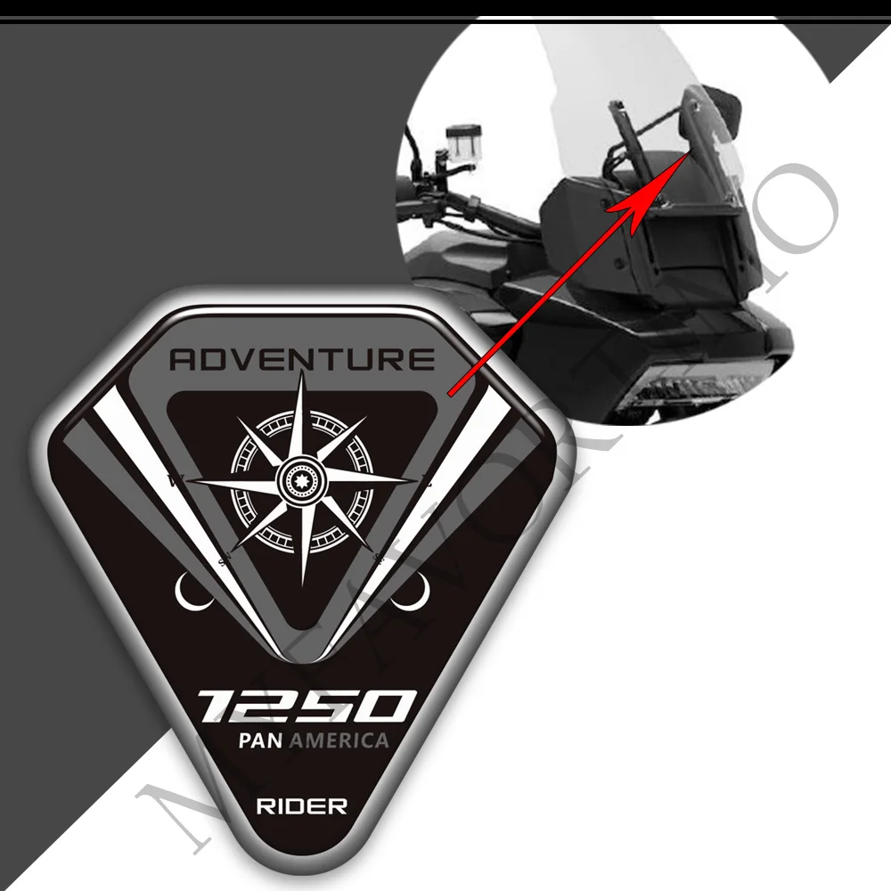 Motorcycle Decals Knee Tank Pad Stickers Protector Wind Deflector Windshield Windscreen  For HARLEY Pan America PA 1250 PA1250