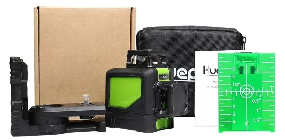 902CG Self-leveling 360-Degree Cross Line,8 Lines Multi Outdoor Pulse Mode Green Beam Laser Level