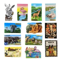 Africa Kenya 3D Fridge Magnets Tourism Souvenir Refrigerator Magnets Sticker Collection Handicraft Gift Decoration Articles