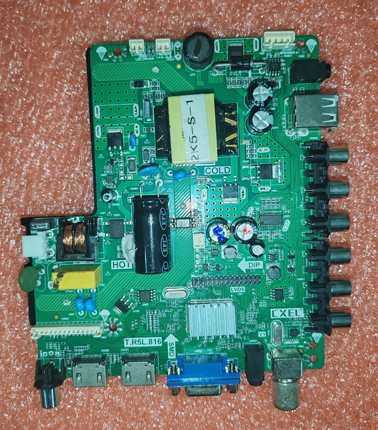 

T.R5L.816 Three in one TV motherboard, tested well, physical photo 33--43V 560MA