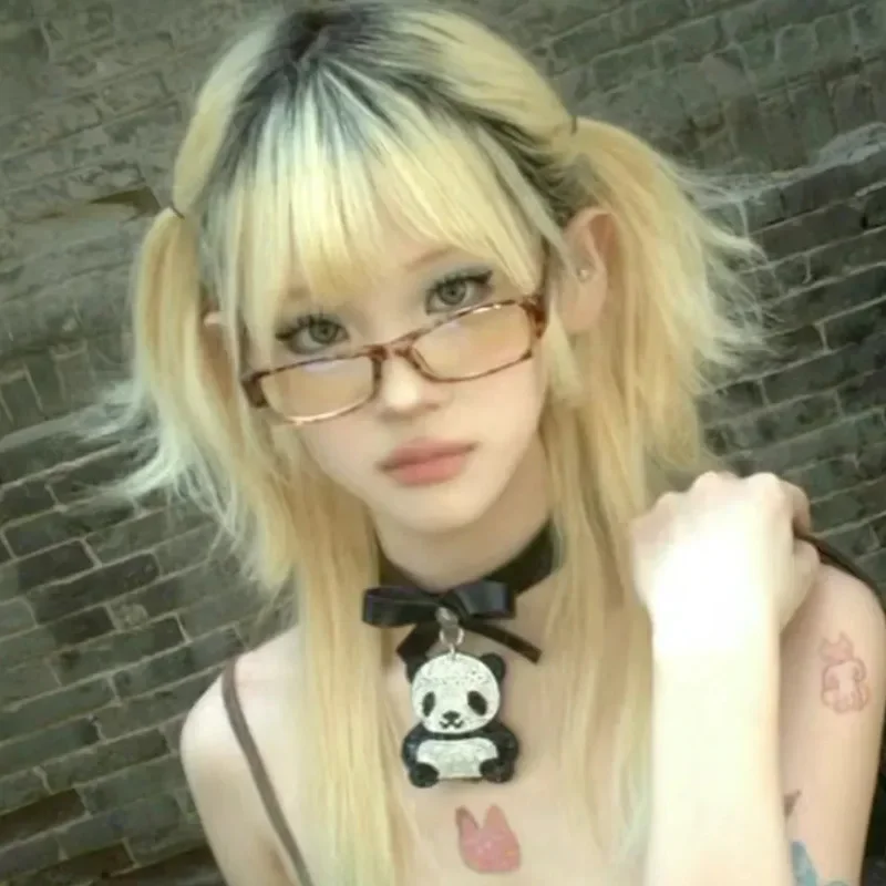 Japonês pequeno quadrado óculos quadro para mulheres moda azul luz bloqueando óculos retro preto na moda leitura y2k óculos