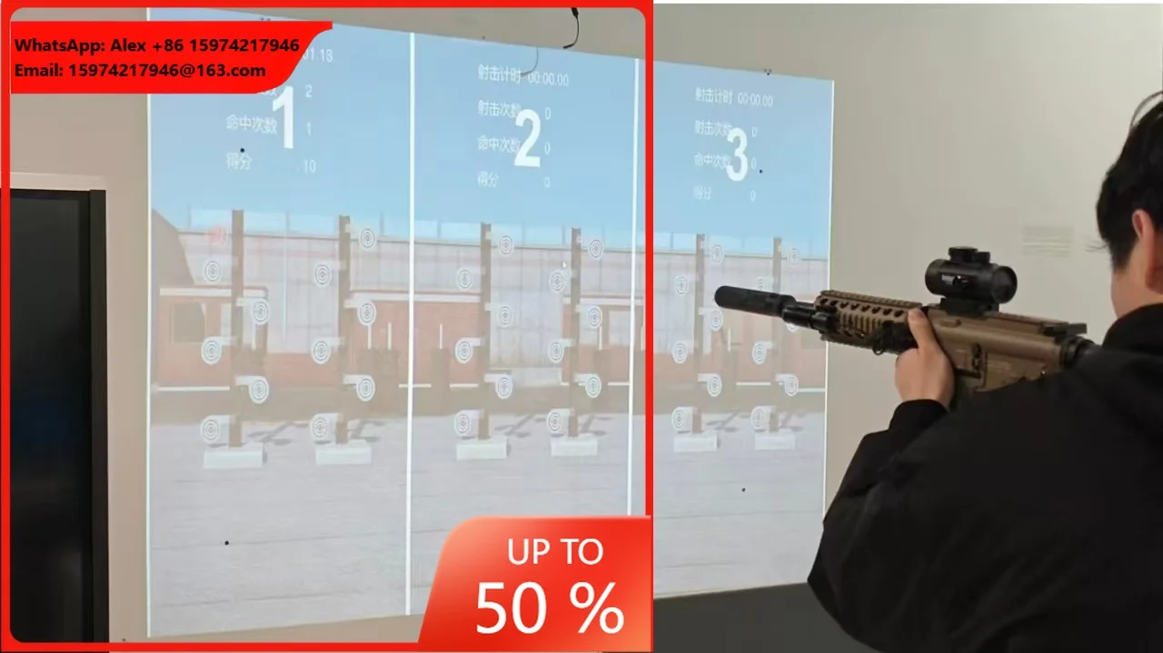 Leplay Immersive Interactive Projection Shooting System Game Laser Toy Gun Simulation For Indoor Entertainment Shopping Malls