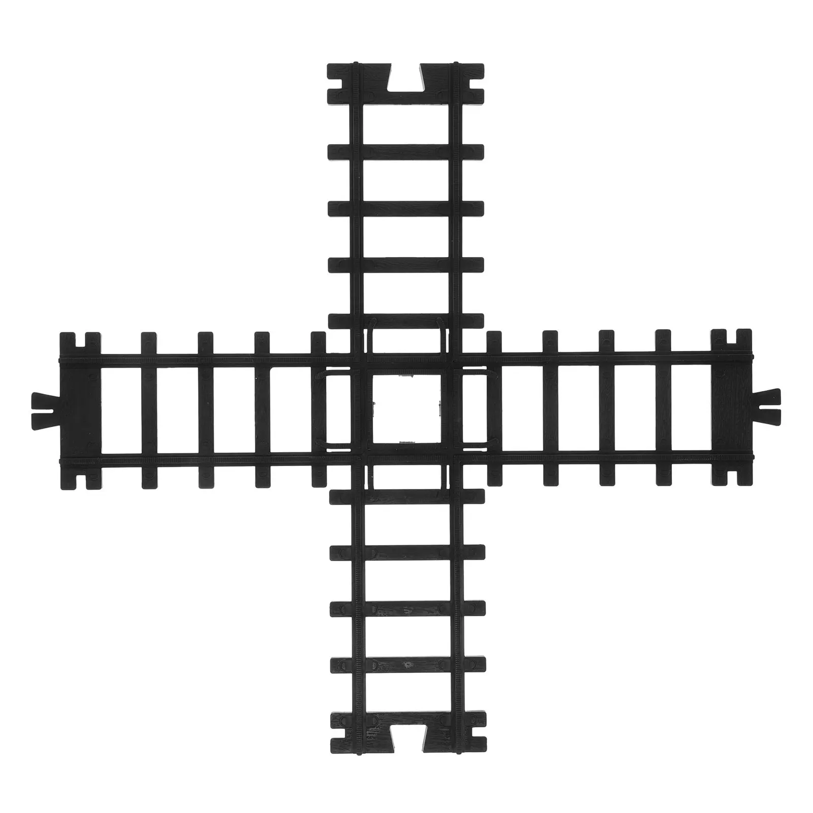 

Simulated High-Speed Train Track Plastic Pieces DIY Railroad Track Playset Sand Table Ornament Mini Train Layout Decor Plastic