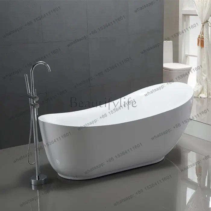 Nordic freestanding acrylic bubble concubine large bathtub Japanese bathtub 1.8 meters