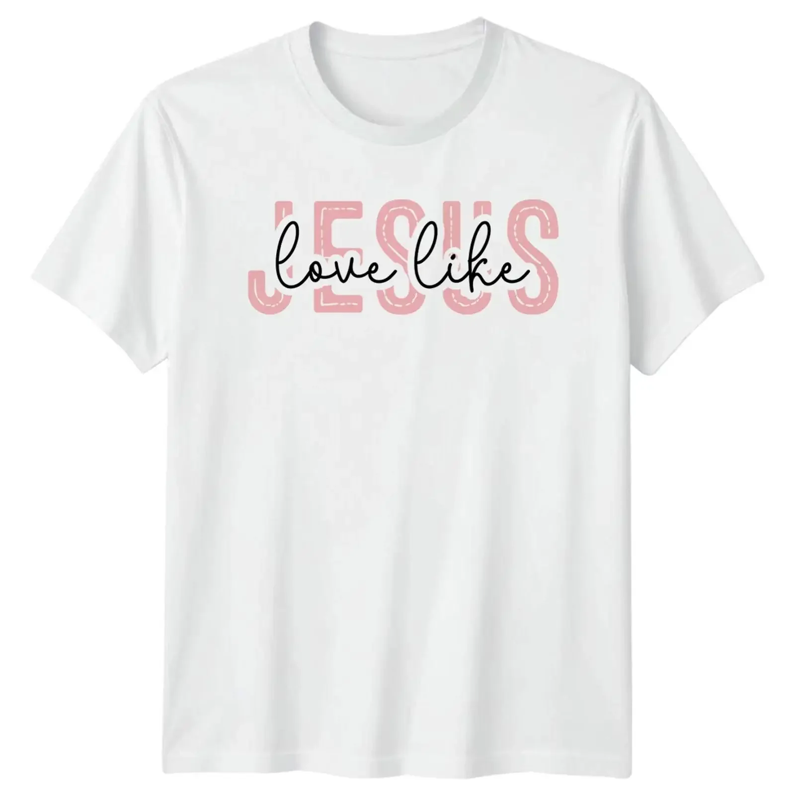 Liebe wie Jesus T Shirt Christlicher Glaube Grafik Geschenk für Gläubige vintage Washed Casual designer clothes streetwear