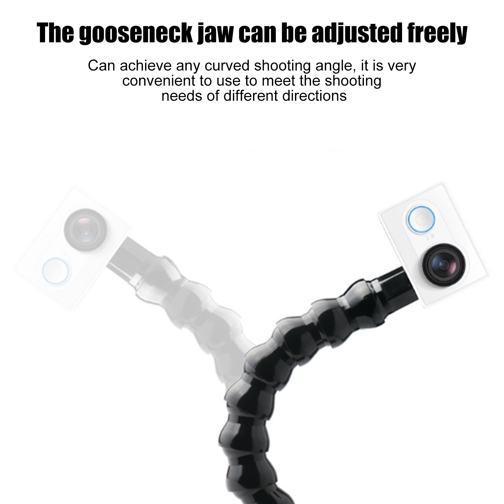 Flexible Arm Bracket Mount FLW 264 Flexible Monopod Gooseneck  Mount with 1/4in Screw Holes 8 Section Flexible Arm Mount