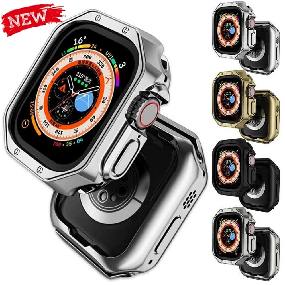 TPU-Hülle für Apple Watch 11 10 42 mm 46 mm Ultra 3/2 49 mm 9 8 7 45 mm 41 mm Bumper für IWatch Serie 6 5 Se 40 mm 44 mm Cover Bumper