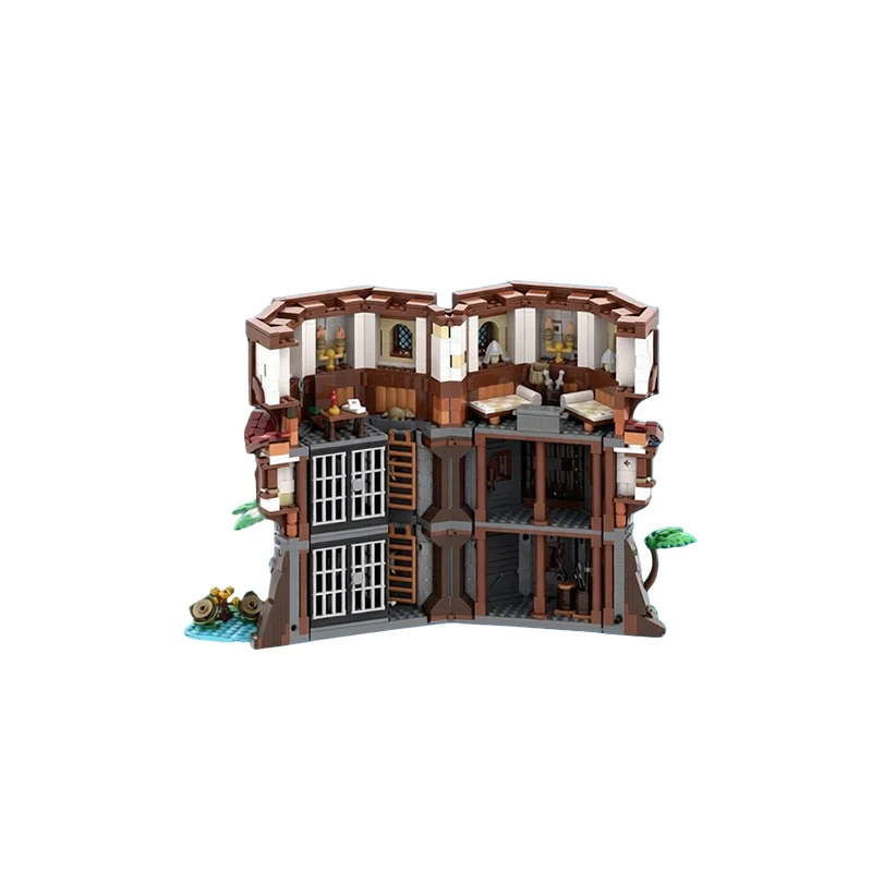 2059 Pezzi Torre Carceraria Personalizzabile MOC, Blocchi Modulari Personalizzabili, Design Creativo, Giocattolo Educativo Fai-da-te, Regalo per Festival