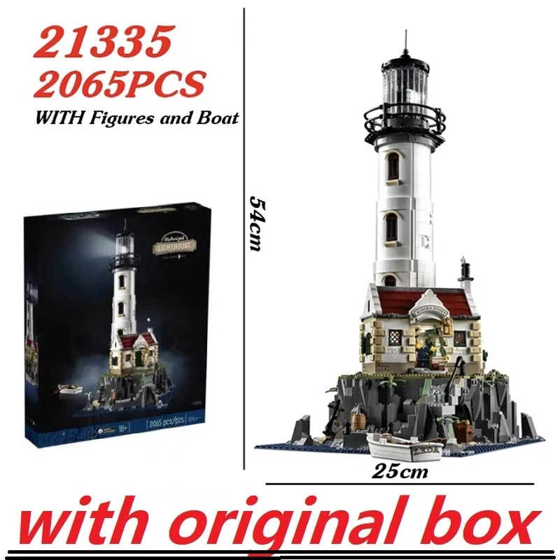 

Motorised Lighthouse Construction Kit for Adults 2056 PCS Model Building Kits MOC- 21335 Educational Toys for Children Gift Boys