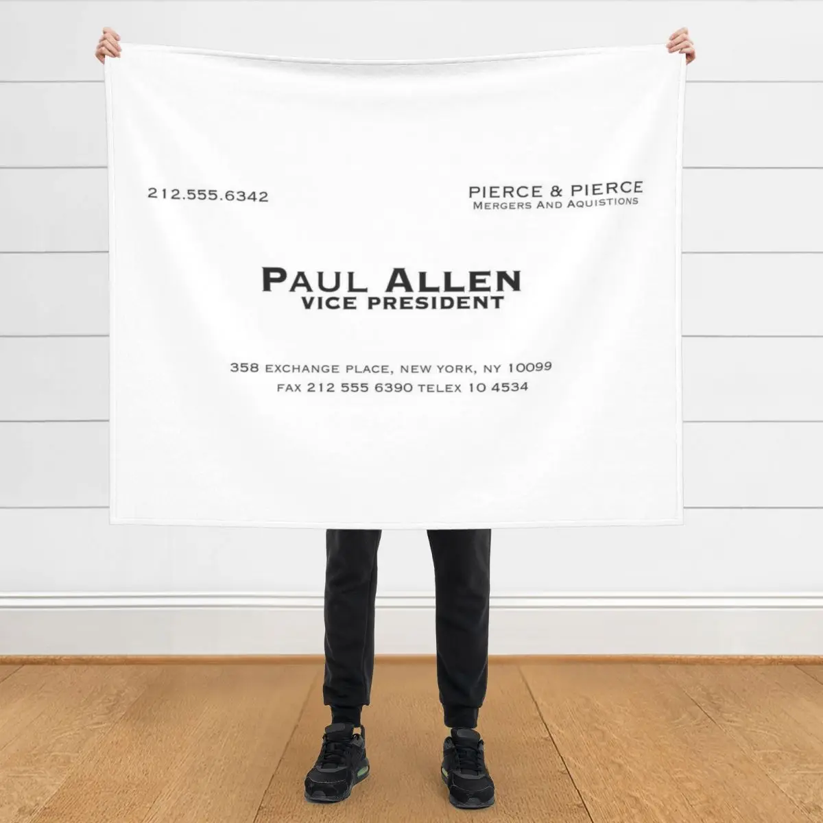 

Paul Allen Business Card Throw Blanket Blankets For Bed blankets ands Decorative Beds warm for winter Blankets