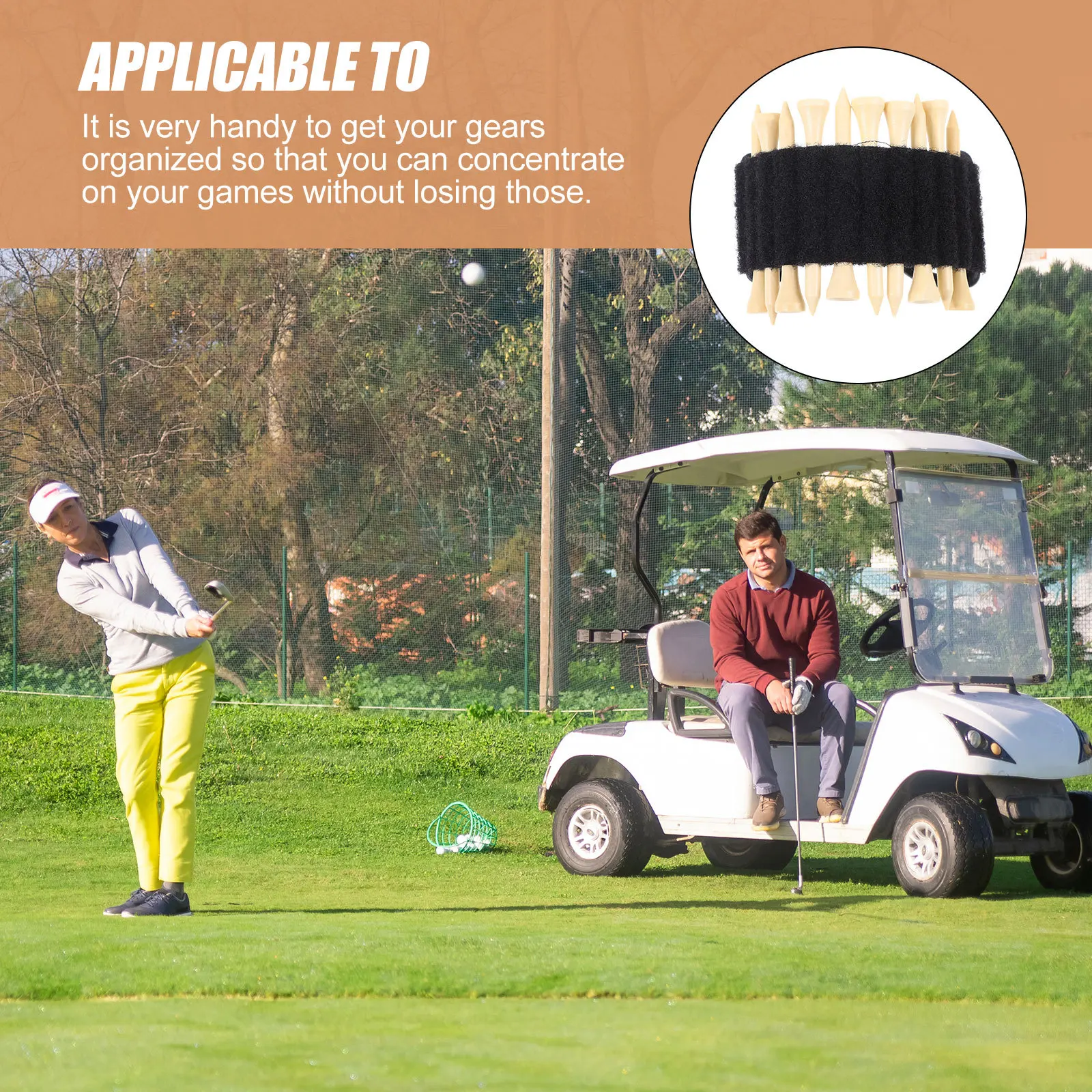 

1Set Golfing Tee Holder Plastic Hanging Carrier Portable Golfs Tees Organizer Golf Accessories Funny Golf Tees Holder