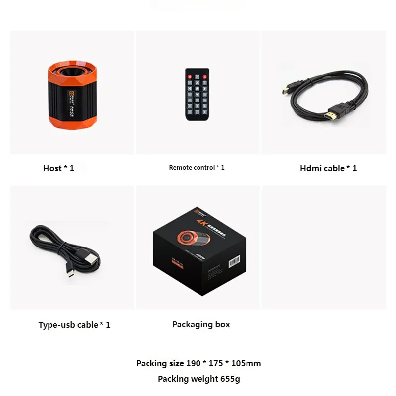 AMAOE AM-C6 4K Ultra HD Live Broadcast Camera Zoom USB 3.0 Recording Video YUY2 Live Streaming for Mobile Phone PCB Repair Tool