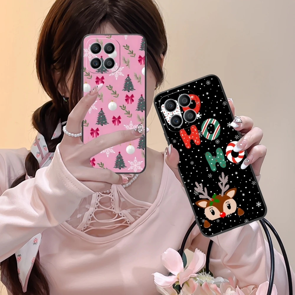 Christmas Present Saint Mobile Phone Case for Huawei Honor 90 80 70 60 50 30 20 10 9 8 7 Pro S SE Lite 5G Black Cover Shell