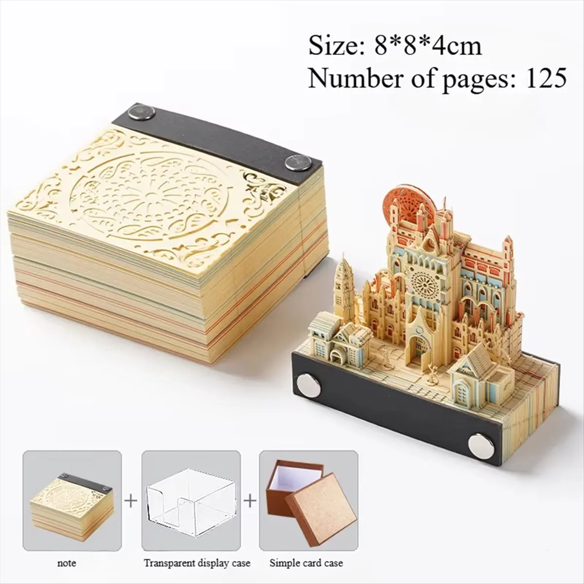 2026 Trend 3D Paper Carving Art Calendar - Desktop Ornament, Birthday Gift, Stress Relief,Autumn in Prague