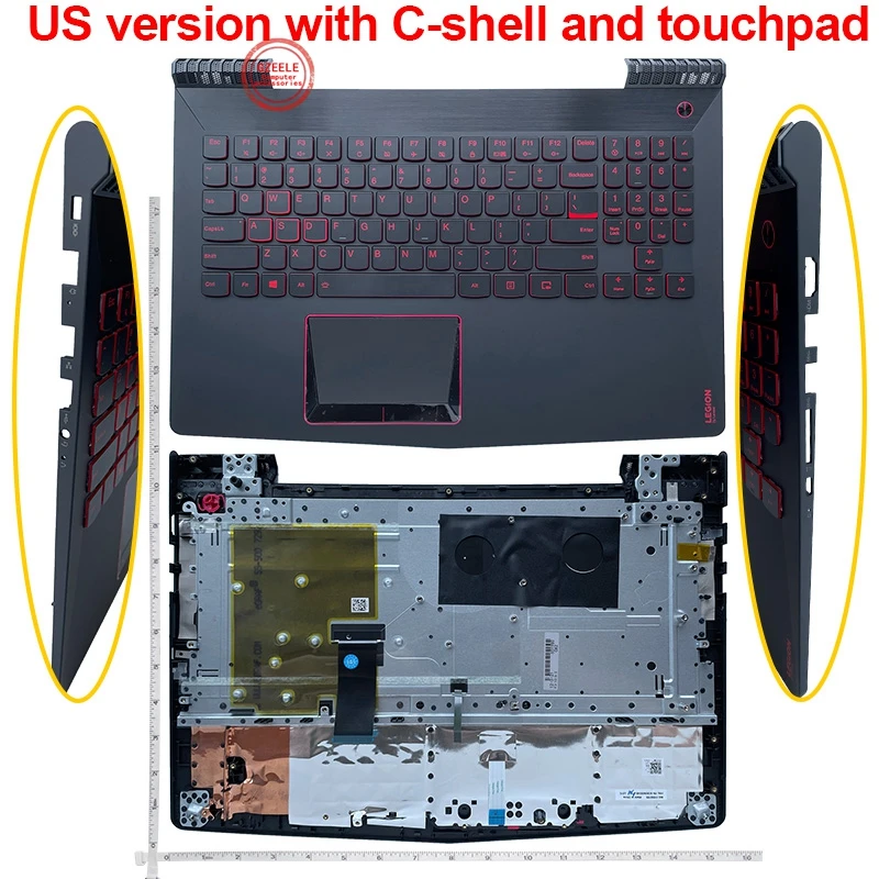 

NEW US Backlit Keyboard FOR Lenovo Legion Y520 Y520-15 Y520-15IKB top cover 5CBON00203