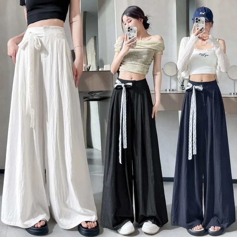 Damesbroeken Hoge taille Chique en elegant G Klassieke trends 2025, geheel medium vintage broeken, outfits Xxl damesbroeken met wijde pijpen