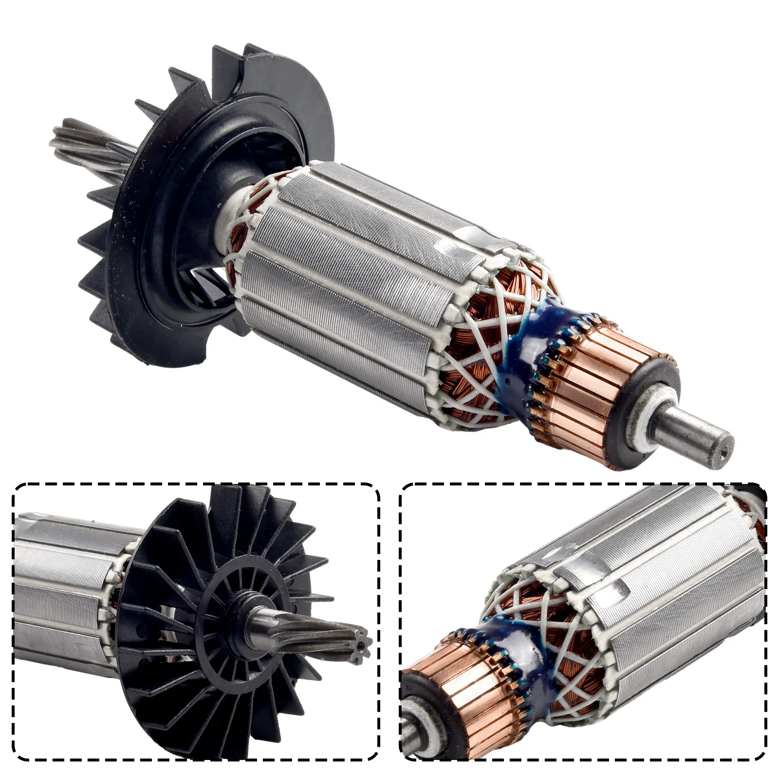 For GBH2-26 GBH2-26DRE 7-Teeth Rotor Armature Anchor Motor Replacement Part For Electric Rotary Hammer Drill Power Tool