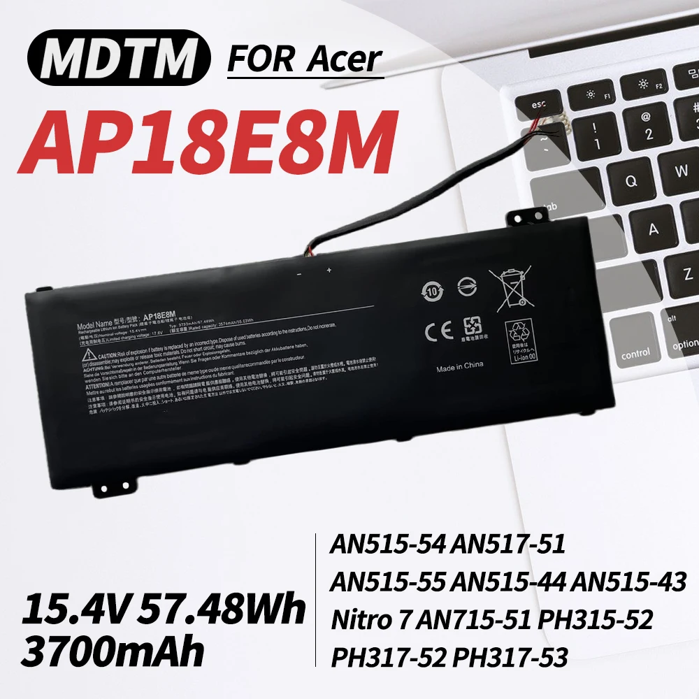 

AP18E7M AP18E8M Battery for Acer Nitro 5 AN515-54 AN517-51 AN515-55 AN515-44 Nitro 7 AN715-51 Predator Helios 300 PH315-52