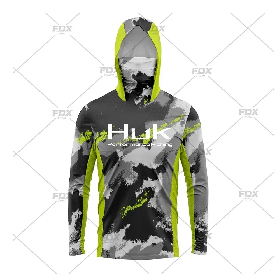 

Спортивная футболка с капюшоном, с длинным рукавом и УФ-защитой