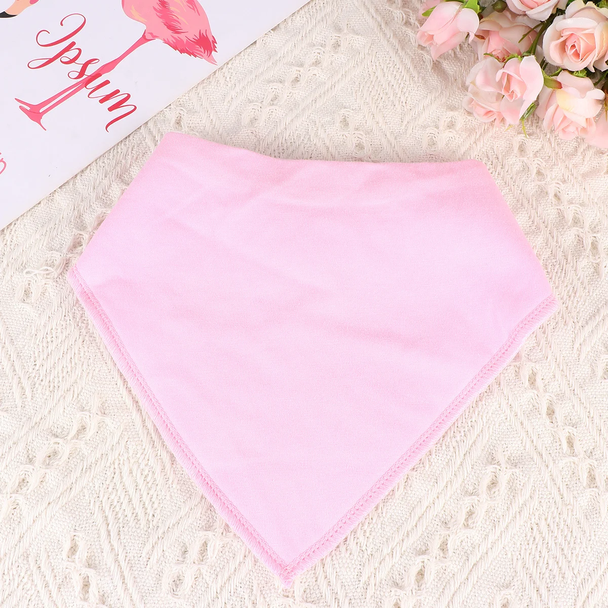 

4Pcs Pure Cotton Baby Feeding Towels Durable Absorbent Nursing Towels Small Handkerchiefs Easy Clean Pink Baby Feeding Towel
