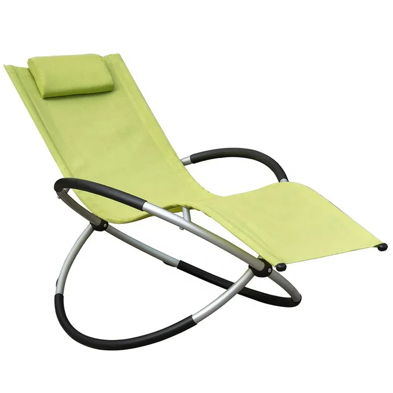 Leisure Folding Oversized Zero Gravity Recliner Lawn Chair With Armrest Cushion