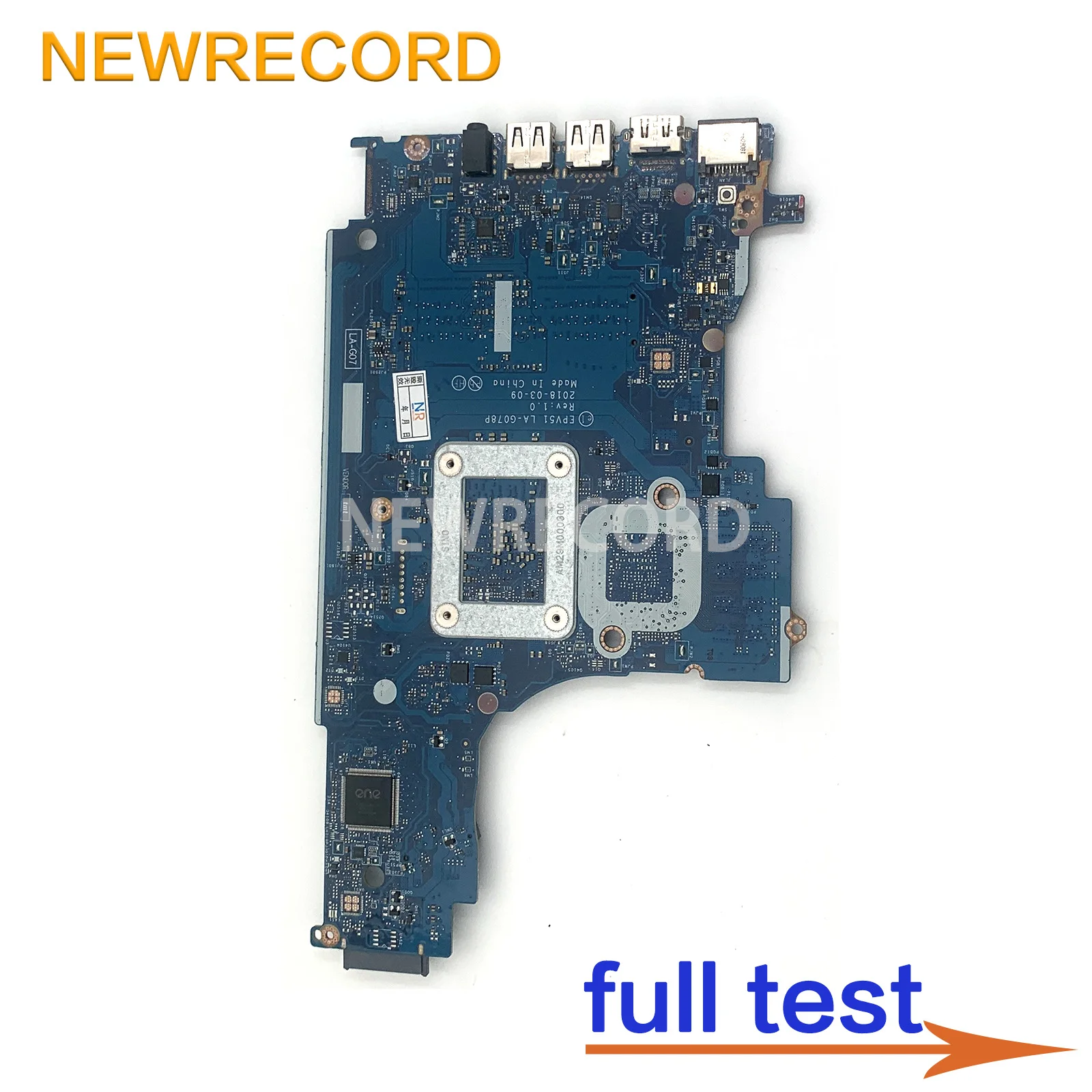 Imagem -04 - Placa-mãe Portátil para hp Epv51 La-g078p 15-db 15t-db 255 g7 Cpu e2 a4 a9 Ddr4 L20479001 L20478-001 L31720601 L20477-001