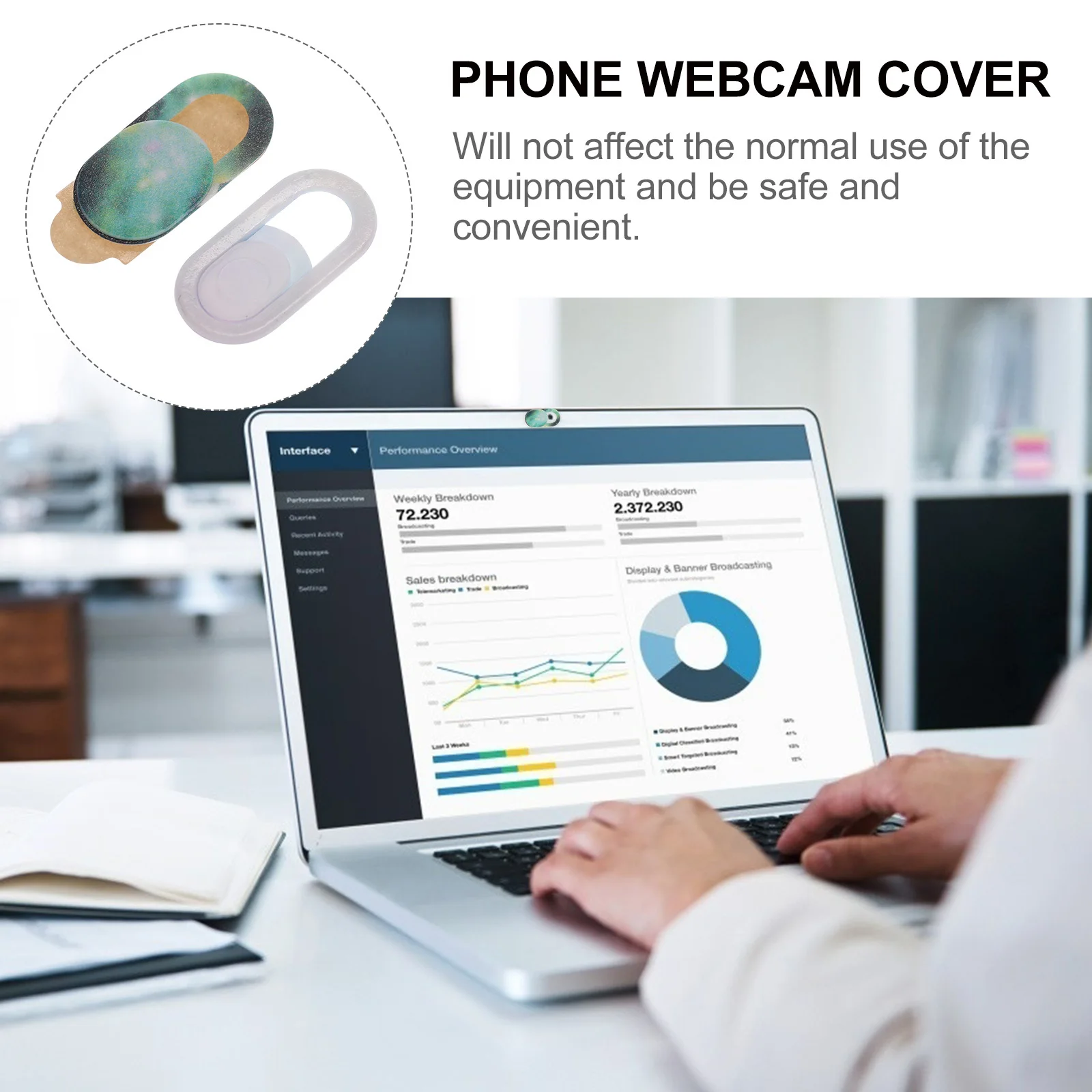 

10pcs Camera Lens For Laptop Tablet Web Camera Privacy Protection Slide Cover Abs Material Webcam Security Cover