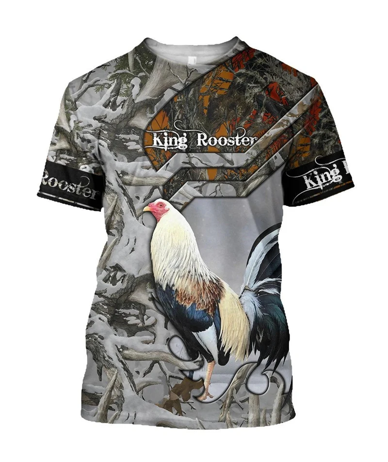 

Vintage Rooster Graphic T-shirt Men Women3D Print O-Neck Pullover Casual Short Sleeve T Shirt Fashion Harajuku Y2k Unisex Tees