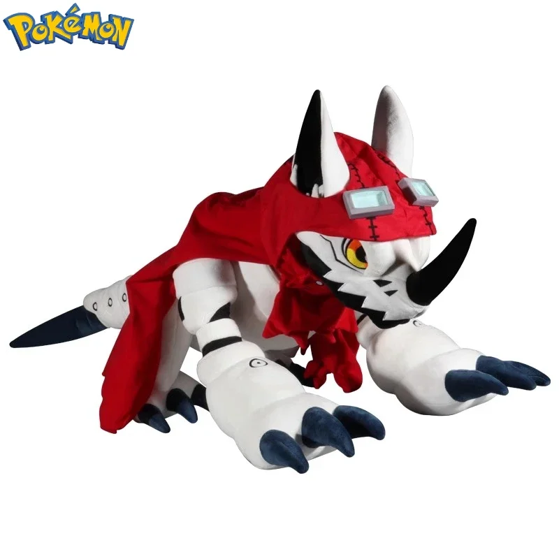 60CM Big Size Pokemon Hackmon Plushies Cartoon Anime Peluche Kawaii Ornament Comfortable Soft Doll Children's Toy Gifts