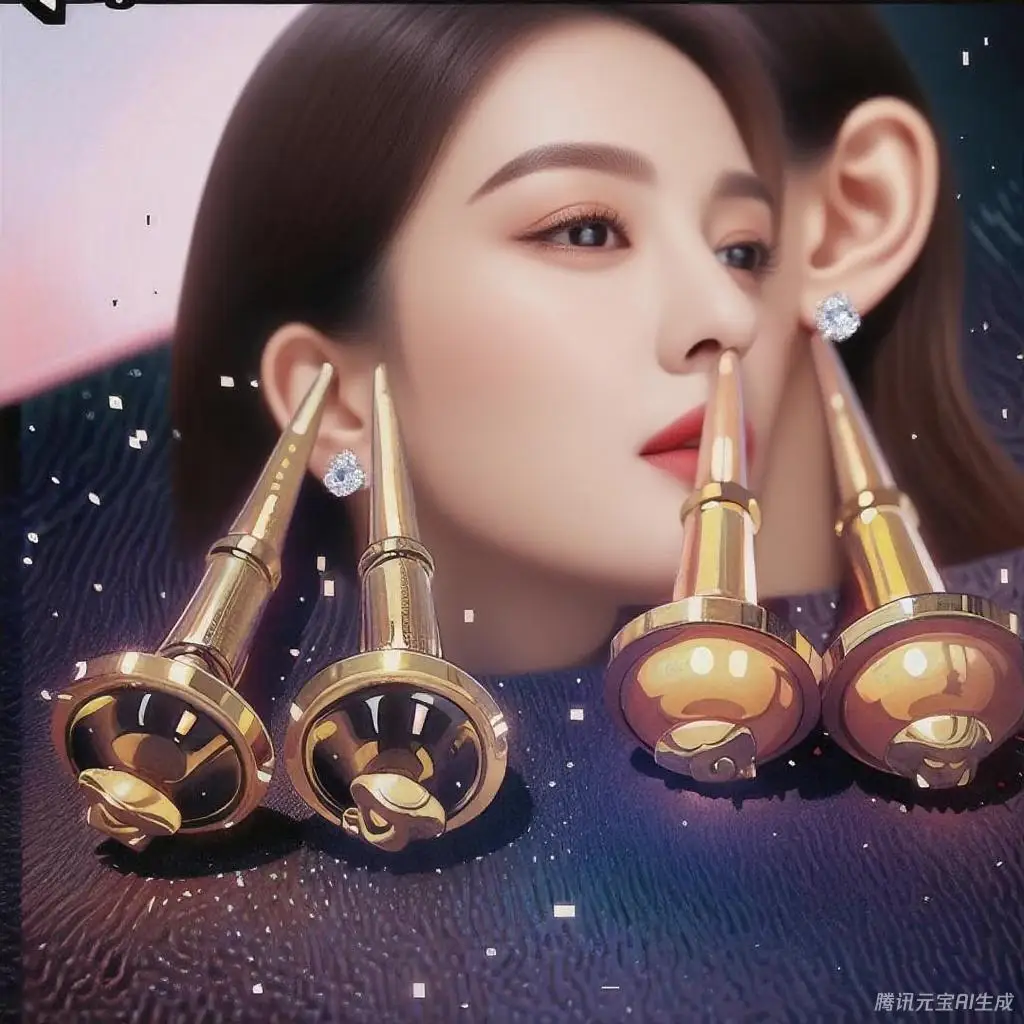 

Exquisite V-style Gold Stud Earrings with Black Gemstone, Luxury Medusa Gift Box